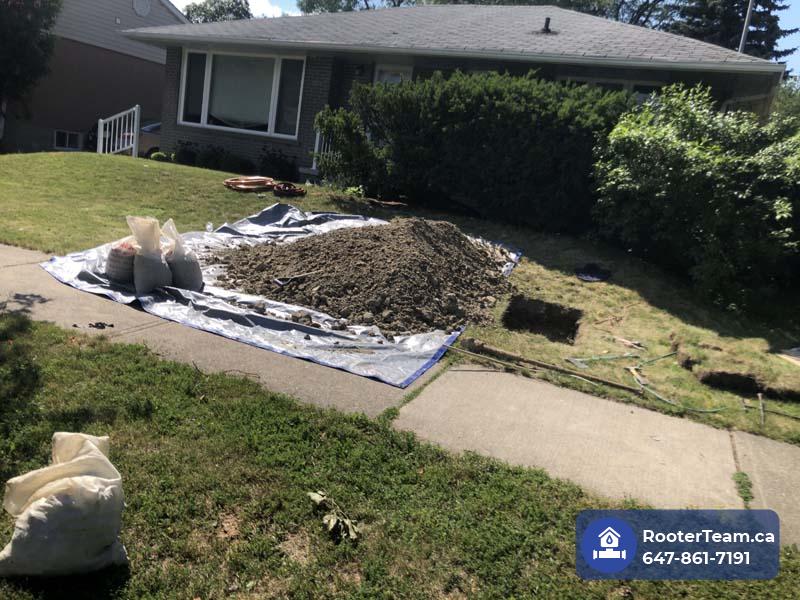 Water line - service upgrade Brampton