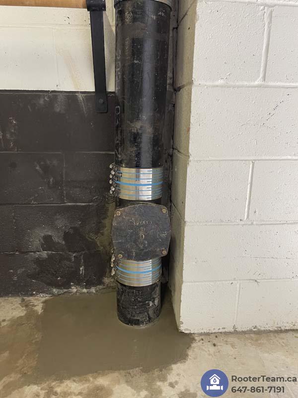 6" Base of the stack repair - Bayly St, Pickering, L1W 3W1